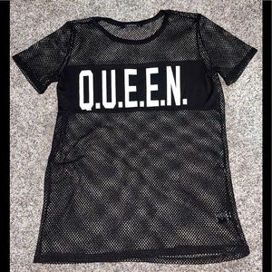 Papaya Mesh Queen Shirt